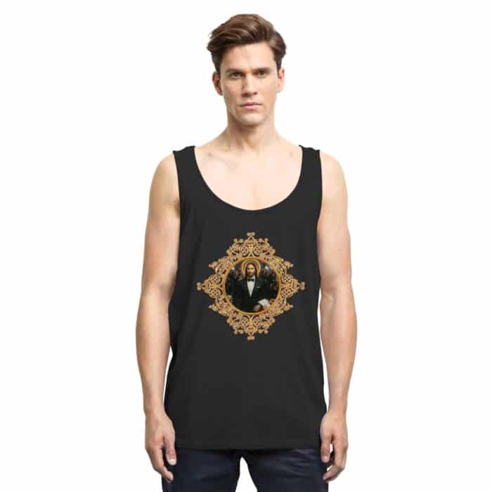 Jesus in Smoking - Relaxed Tank Top – Bild 2