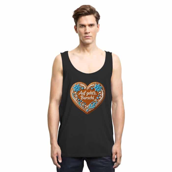 Lebkuchenherz Burschi - Relaxed Tank Top – Bild 2