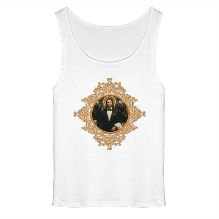 Jesus in Smoking - Relaxed Tank Top – Bild 5