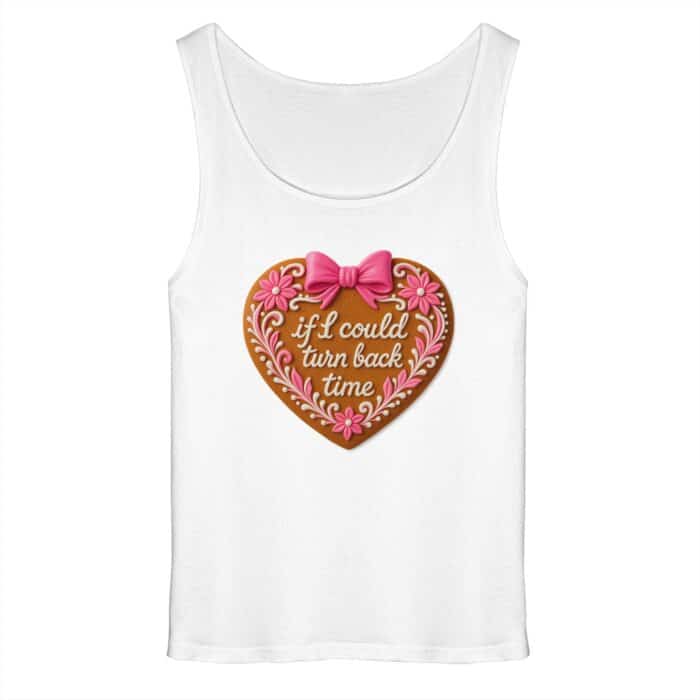 Lebkuchenherz If i could turn back time - Relaxed Tank Top – Bild 5