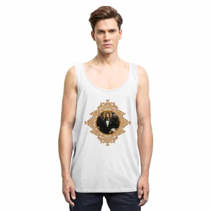 Jesus in Smoking - Relaxed Tank Top – Bild 6