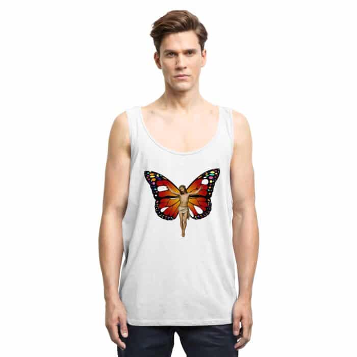Jesus Butterfly 10 - Relaxed Tank Top – Bild 6