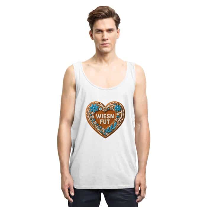Lebkuchenherz Wiesn Fut - Relaxed Tank Top – Bild 6