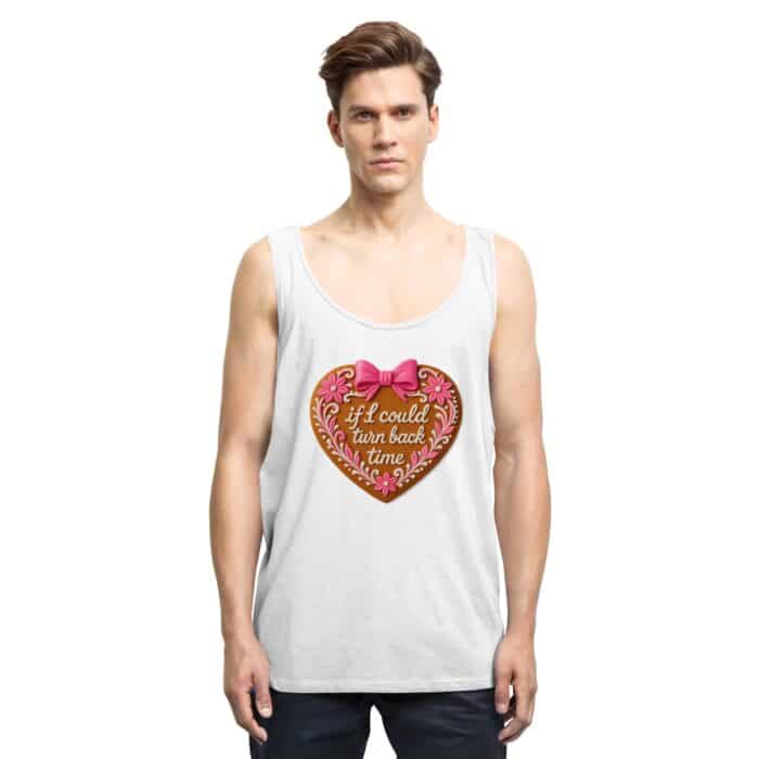 Lebkuchenherz If i could turn back time - Relaxed Tank Top – Bild 6
