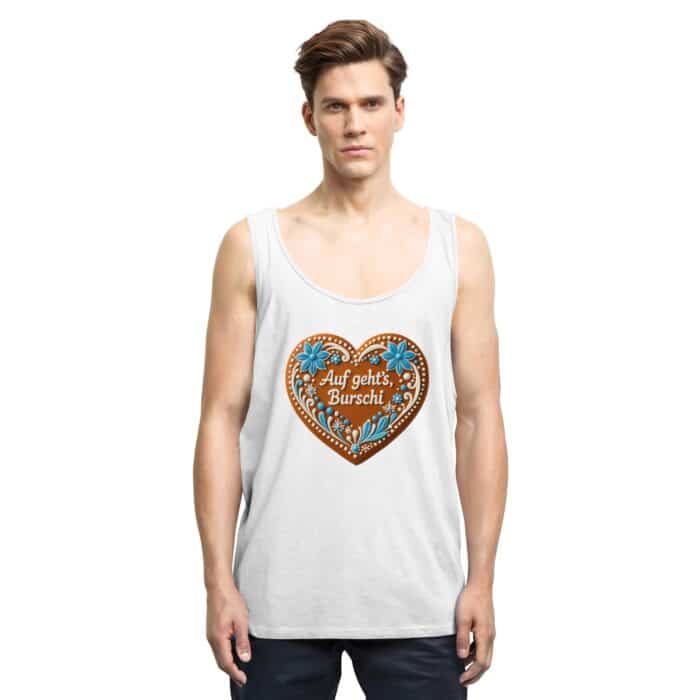 Lebkuchenherz Burschi - Relaxed Tank Top – Bild 6