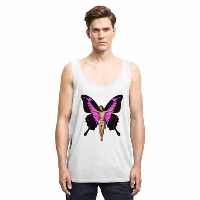 Jesus Butterfly 5 - Relaxed Tank Top – Bild 6