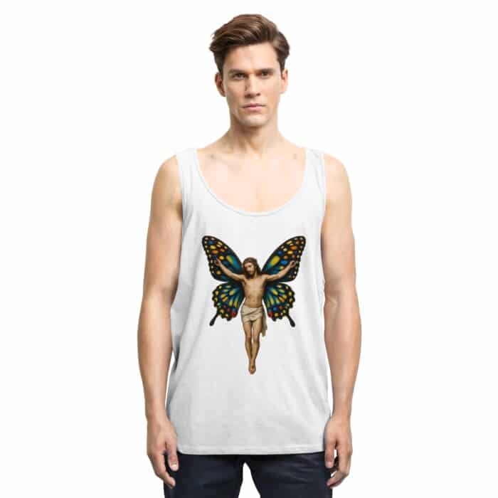 Jesus Butterfly 1 - Relaxed Tank Top – Bild 6