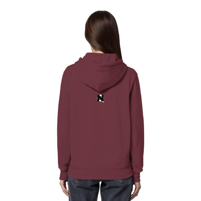 Hirsch Black - Organic Hoodie – Bild 2