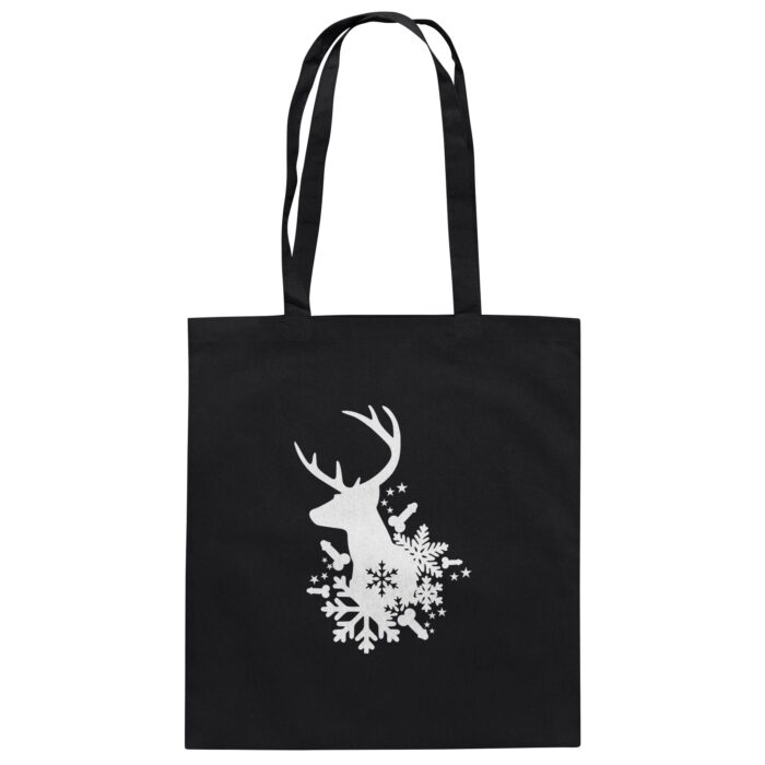 Hirsch Weiß - Organic Cotton Bag – Bild 1