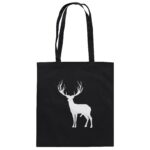 Hirsch Weiß 2 - Organic Cotton Bag
