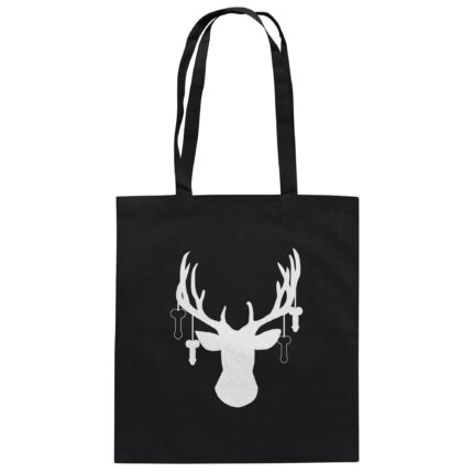Hirsch Weiß 3 - Organic Cotton Bag
