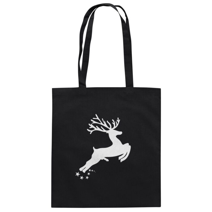 Hirsch Weiß 4 - Organic Cotton Bag – Bild 1
