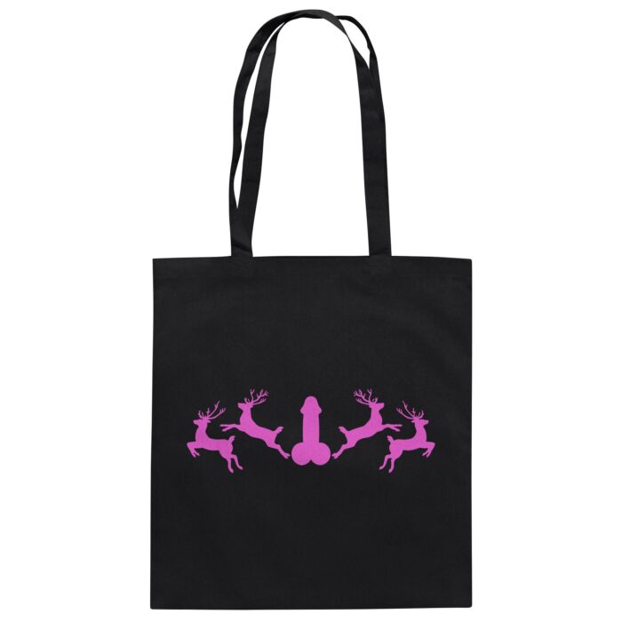Hirsch Muster 2 Pink - Organic Cotton Bag – Bild 1