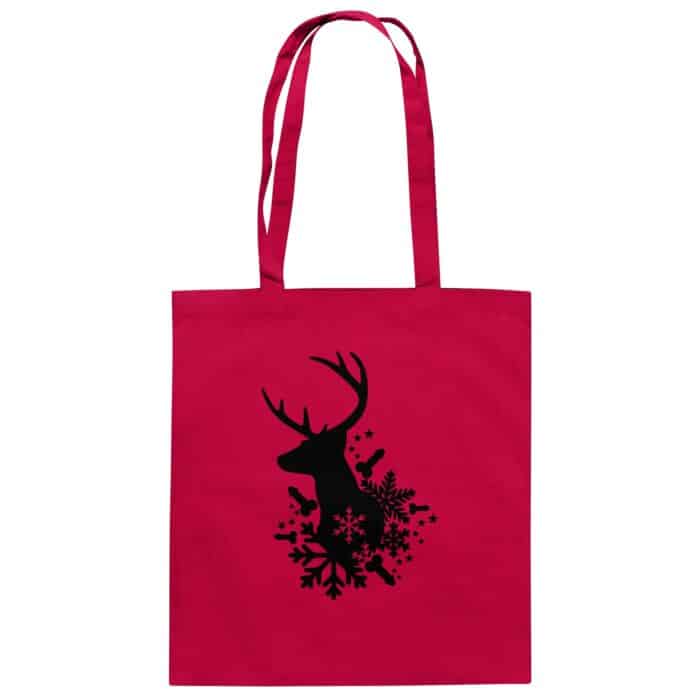 Hirsch Black - Organic Cotton Bag – Bild 1