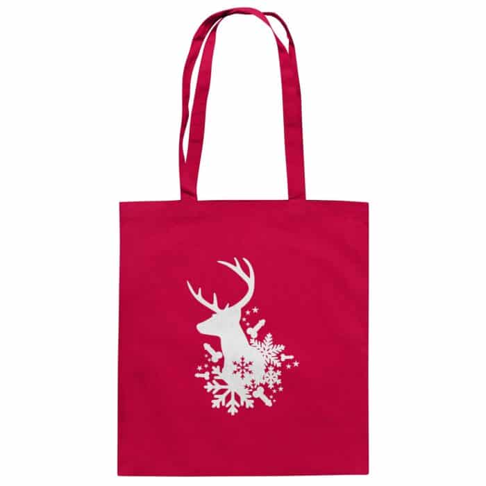 Hirsch Weiß - Organic Cotton Bag – Bild 3