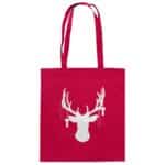 Hirsch Weiß 3 - Organic Cotton Bag – Bild 3