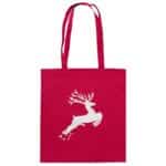 Hirsch Weiß 4 - Organic Cotton Bag – Bild 3