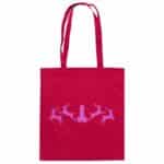 Hirsch Muster 2 Pink - Organic Cotton Bag – Bild 3