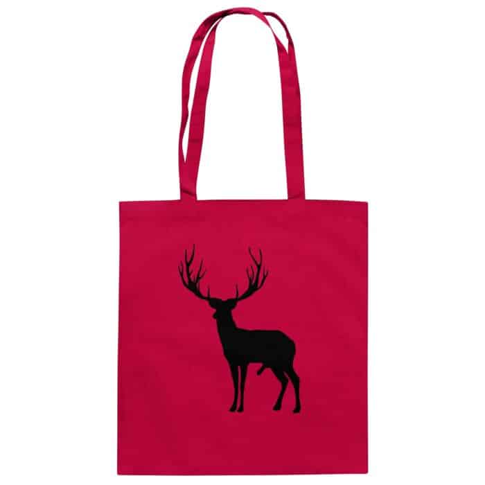 Hirsch Black 2 - Organic Cotton Bag – Bild 1