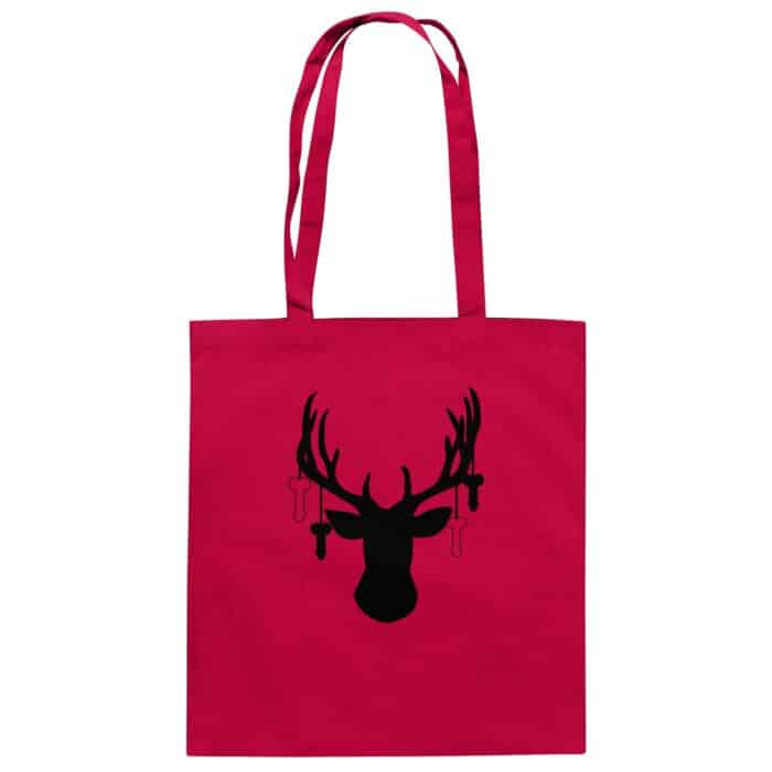 Hirsch Black 3 - Organic Cotton Bag – Bild 1
