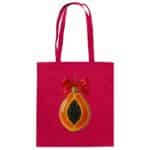 Papaya X-Mas  - Organic Cotton Bag – Bild 3
