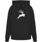 Hirsch Weiß 4 - Organic Hoodie