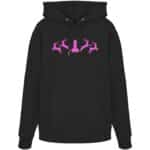 Hirsch Muster 2 Pink - Organic Hoodie