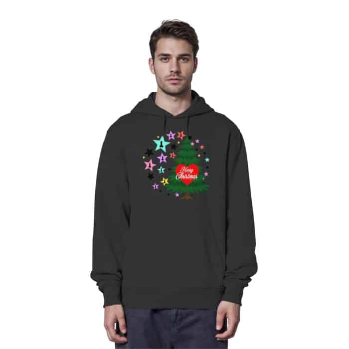 Merry Christmas - Organic Hoodie – Bild 2