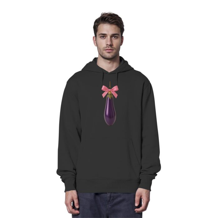 Aubergine X-Mas - Organic Hoodie – Bild 2