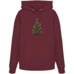 Auberginen Baum - Organic Hoodie – Bild 3