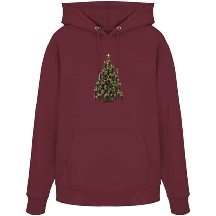 Auberginen Baum - Organic Hoodie – Bild 3
