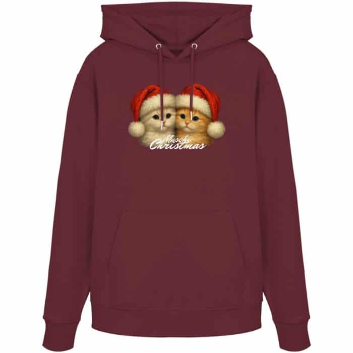 Muschi Christmas - Organic Hoodie – Bild 5