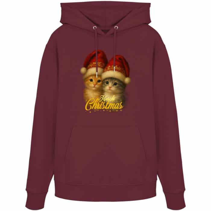 Muschi Christmas 2 - Organic Hoodie – Bild 5