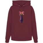 Aubergine X-Mas - Organic Hoodie – Bild 5