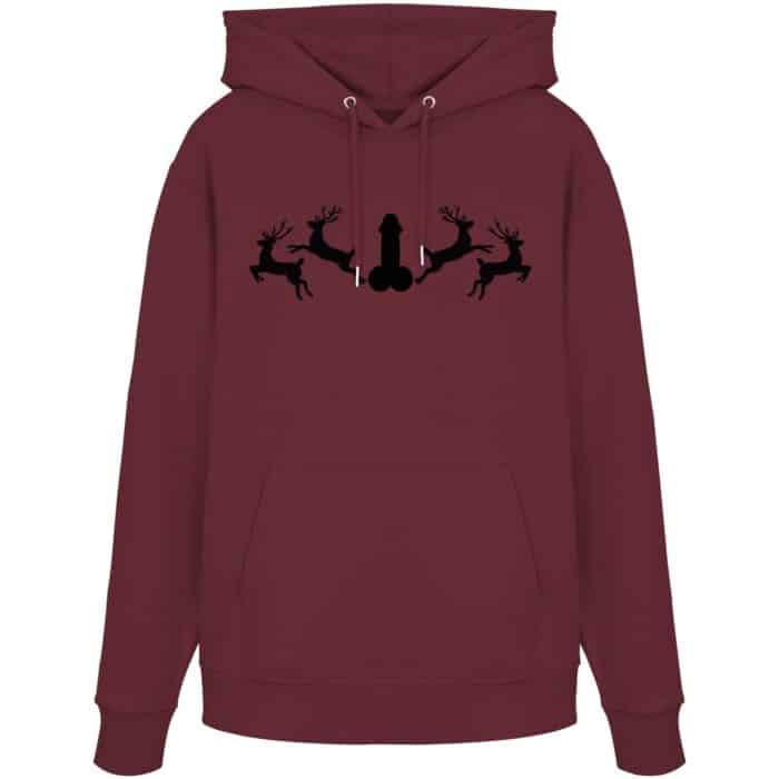Hirsch Muster  - Organic Hoodie – Bild 1