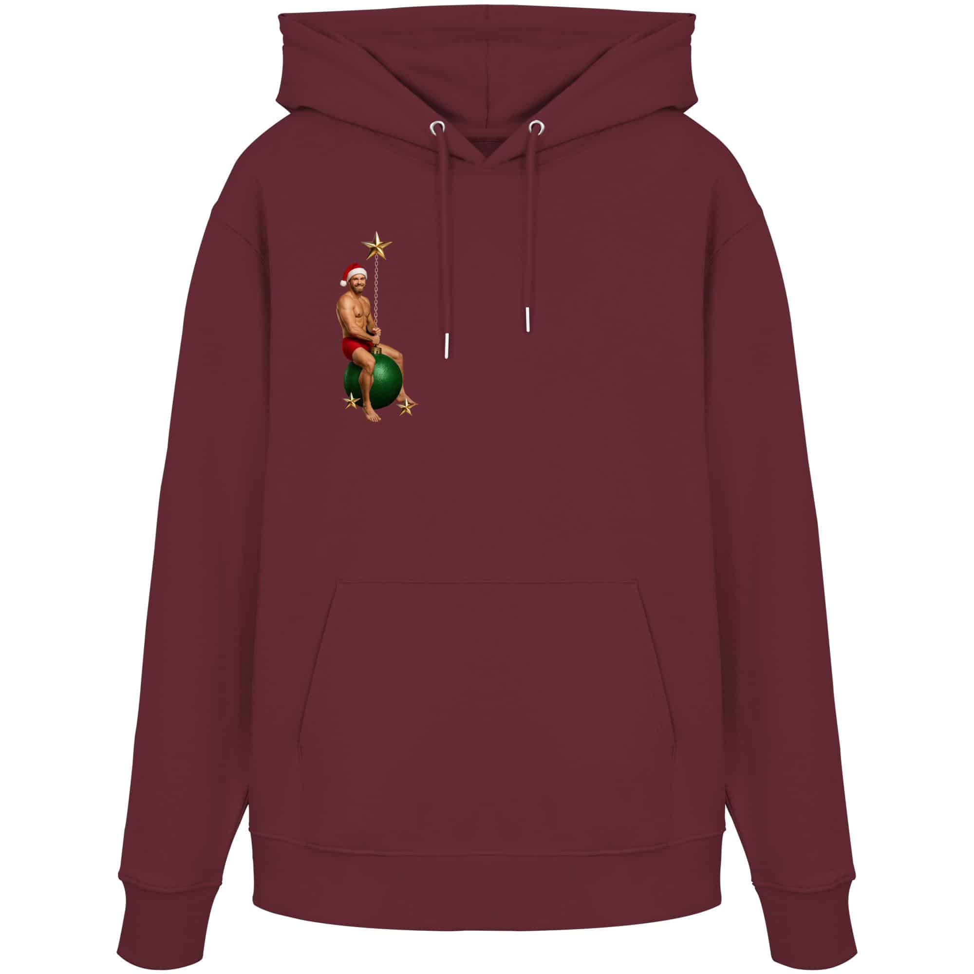 front-organic-hoodie-burgundy-370-2000x-21.jpg Wrecking Christmas 2 - Organic Hoodie – Bild 5