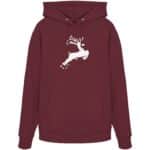 Hirsch Weiß 4 - Organic Hoodie – Bild 5
