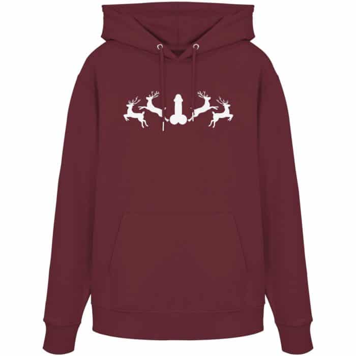 Hirsch Muster 2 - Organic Hoodie – Bild 5