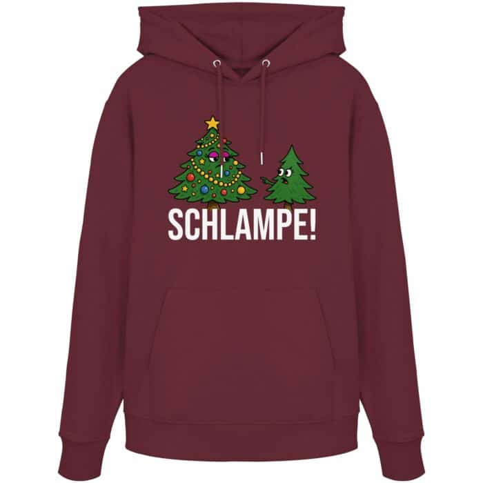 Schlampe Weiß - Organic Hoodie – Bild 5