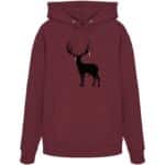 Hirsch Black 2 - Organic Hoodie