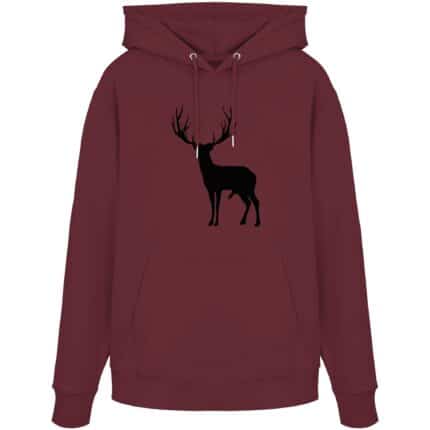 Hirsch Black 2 - Organic Hoodie