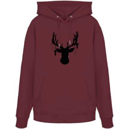 Hirsch Black 3 - Organic Hoodie