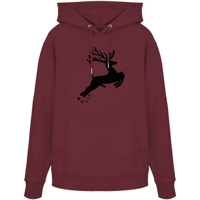 Hirsch Black 4 - Organic Hoodie – Bild 1