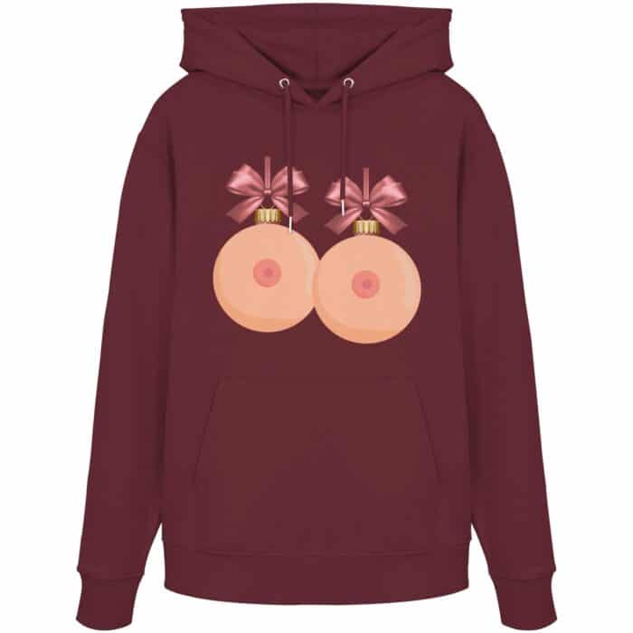 X-Mas Titten - Organic Hoodie – Bild 5
