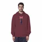 Aubergine X-Mas - Organic Hoodie – Bild 6