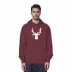Hirsch Weiß 3 - Organic Hoodie – Bild 6