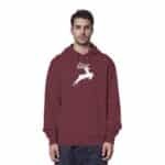 Hirsch Weiß 4 - Organic Hoodie – Bild 6