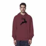 Hirsch Black 4 - Organic Hoodie – Bild 2