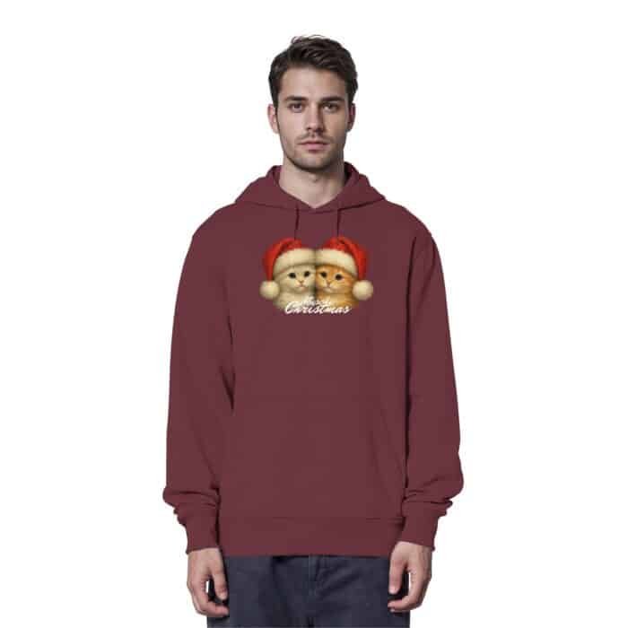Muschi Christmas - Organic Hoodie – Bild 6