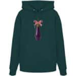Aubergine X-Mas - Organic Hoodie – Bild 9